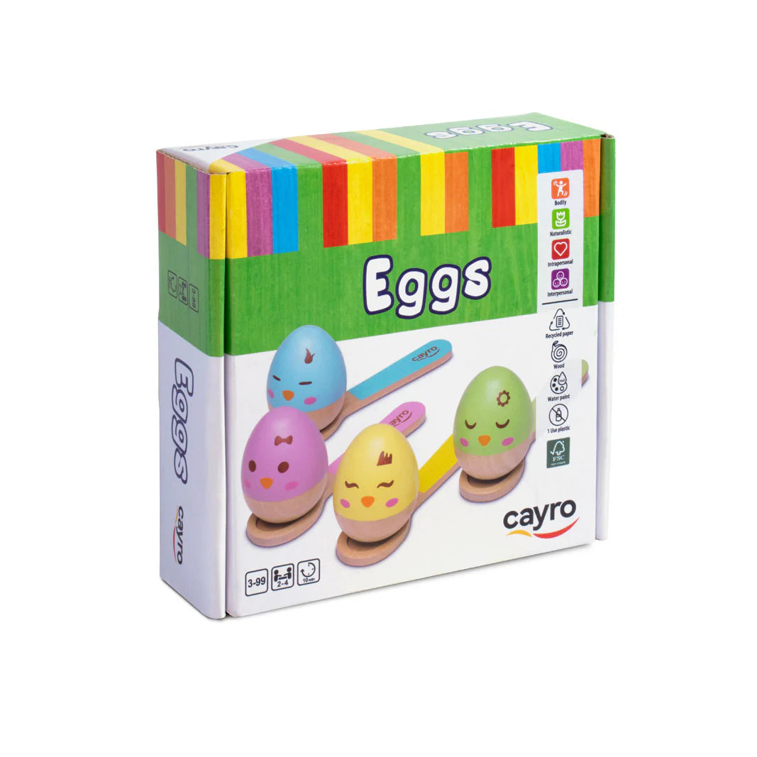 Eggs - Juego de Habilidad con Huevos de Madera Cayro (3-99 años)