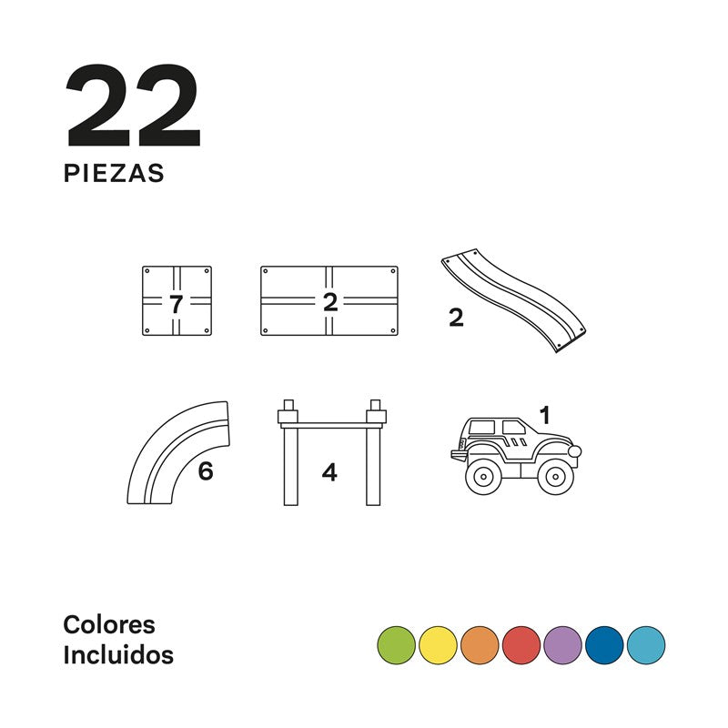 Imanix Pista de carreras 22 pzas.