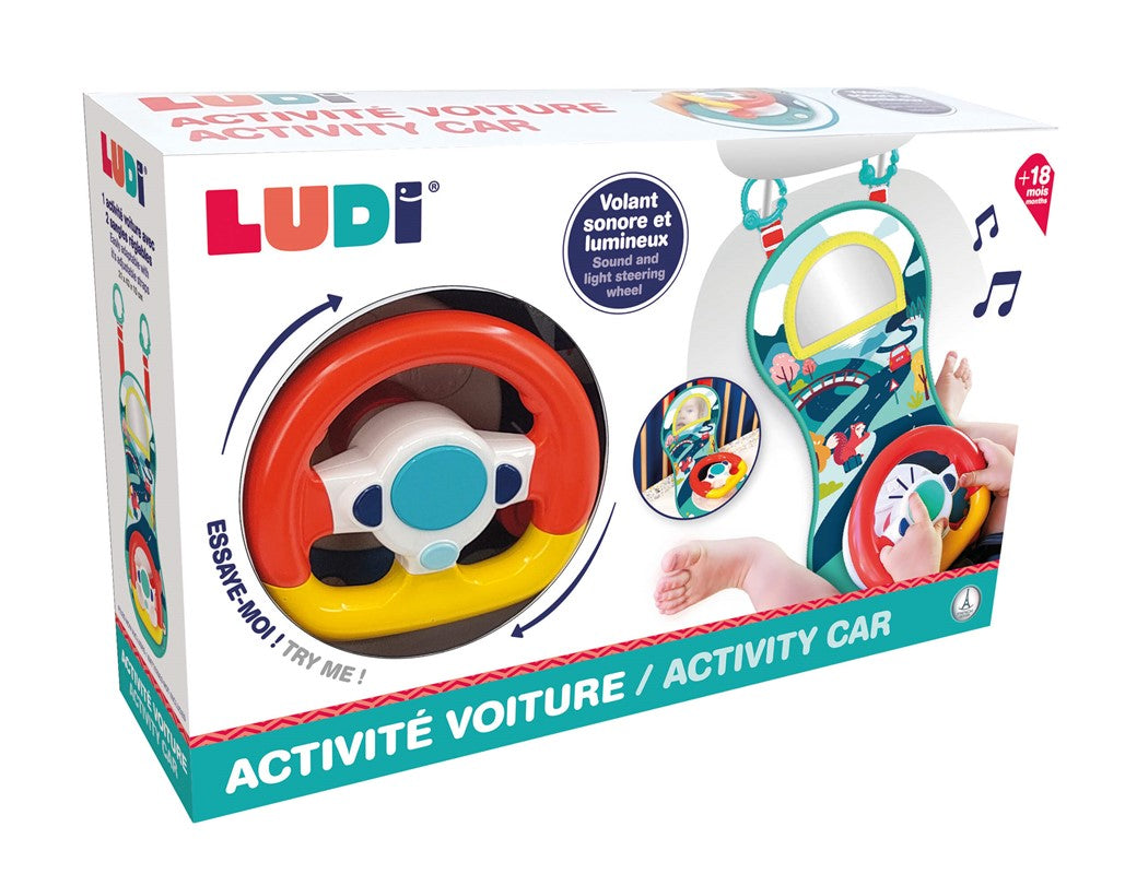 Volante de Actividades Interactivo Ludi para Coche y Cochecito