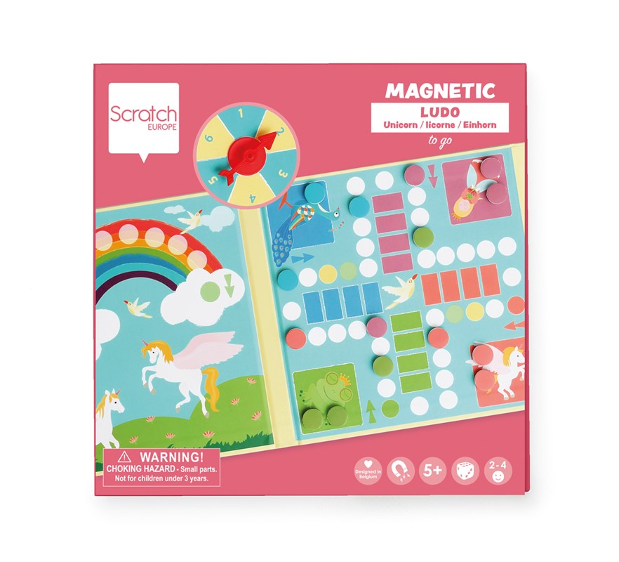JUEGO MAGNÉTICO DE VIAJE LUDO UNICORNIOS