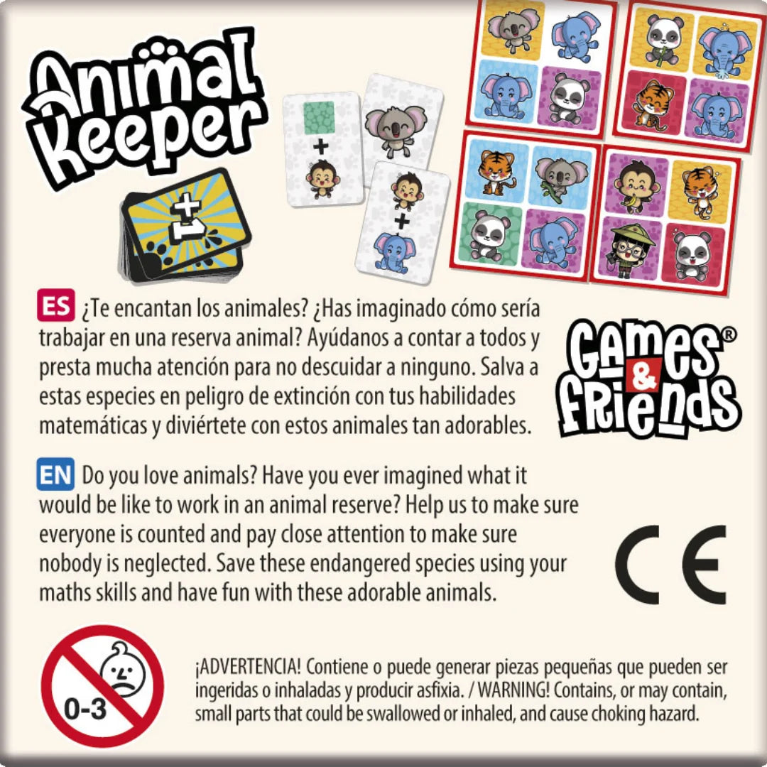 uego de Mesa Animal Keeper Mini - Cayro (Detalle para Cumpleaños y Viajes)