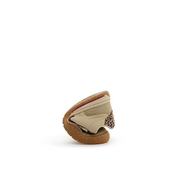 MUSTANG BAREFOOT KIDS CREMA / LEOPARDO