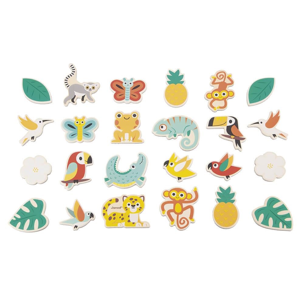 IMANES DE FRUTAS Y VERDURAS 24 PIEZAS