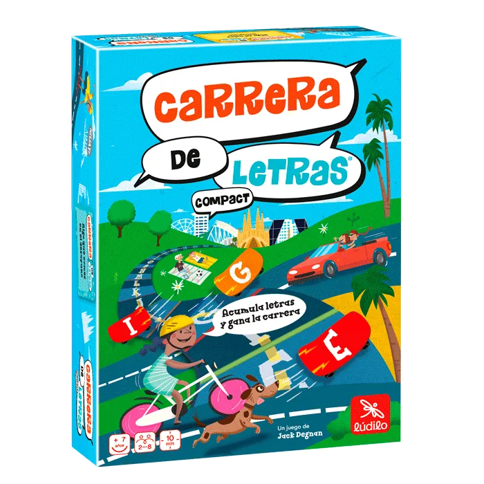 Juego de Mesa Carrera de Letras - Ludilo (Vocabulario y Agilidad Mental por Equipos)
