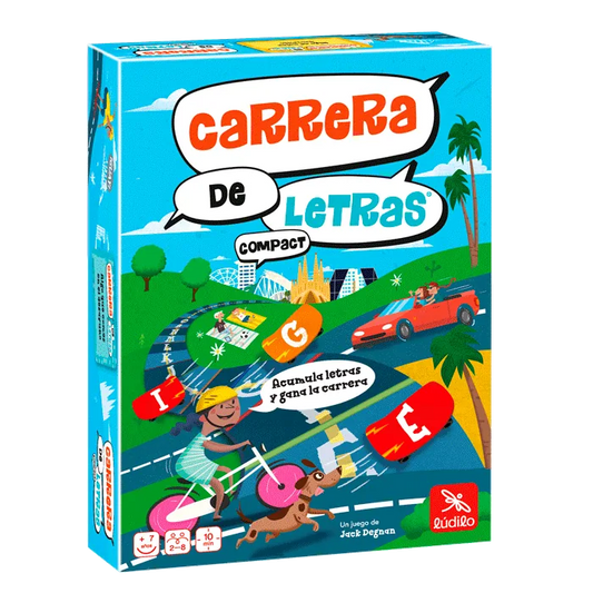 Juego de Mesa Carrera de Letras - Ludilo (Vocabulario y Agilidad Mental por Equipos)