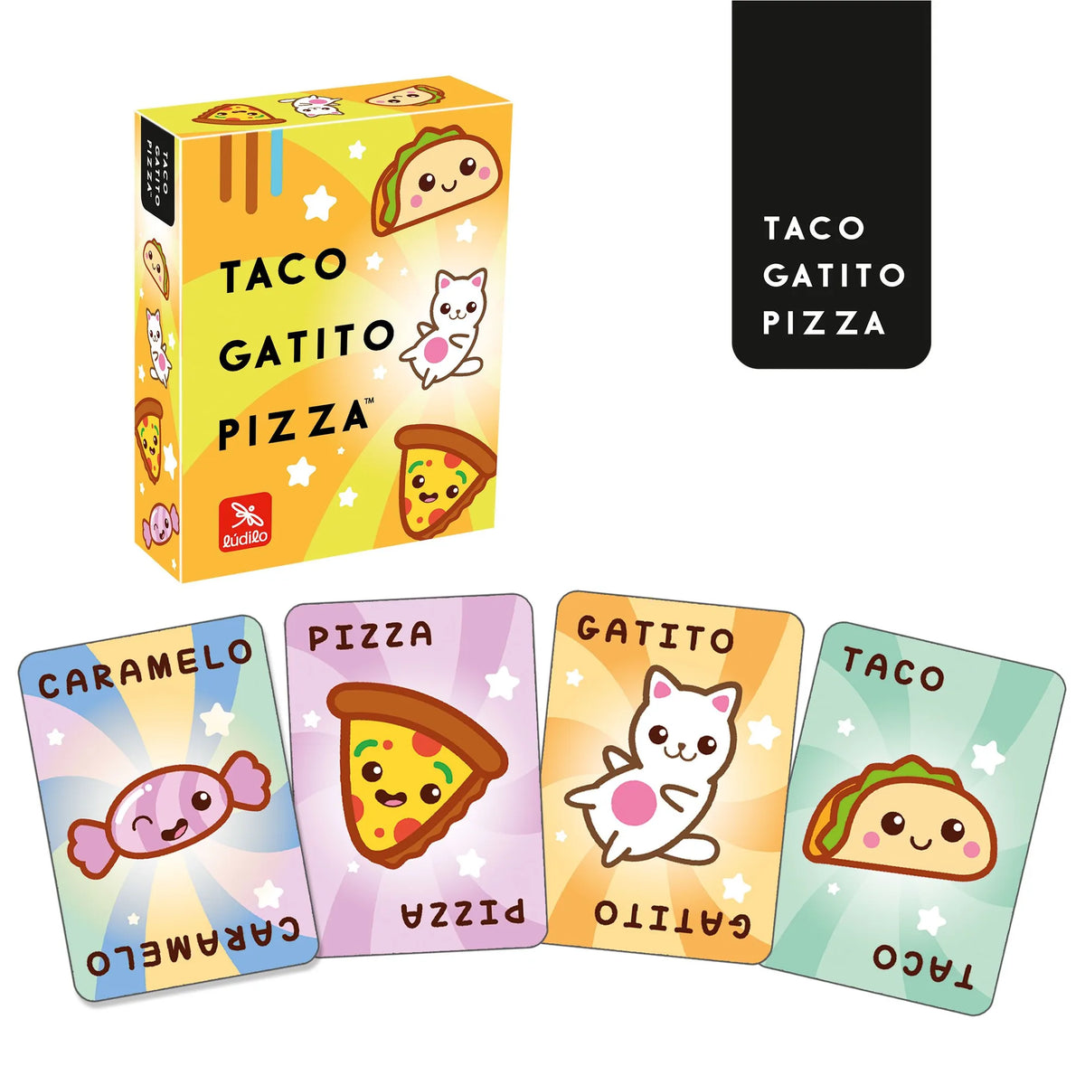 Juego de Mesa Taco, Gatito, Pizza - Ludilo (Versión Infantil de Rapidez y Observación)