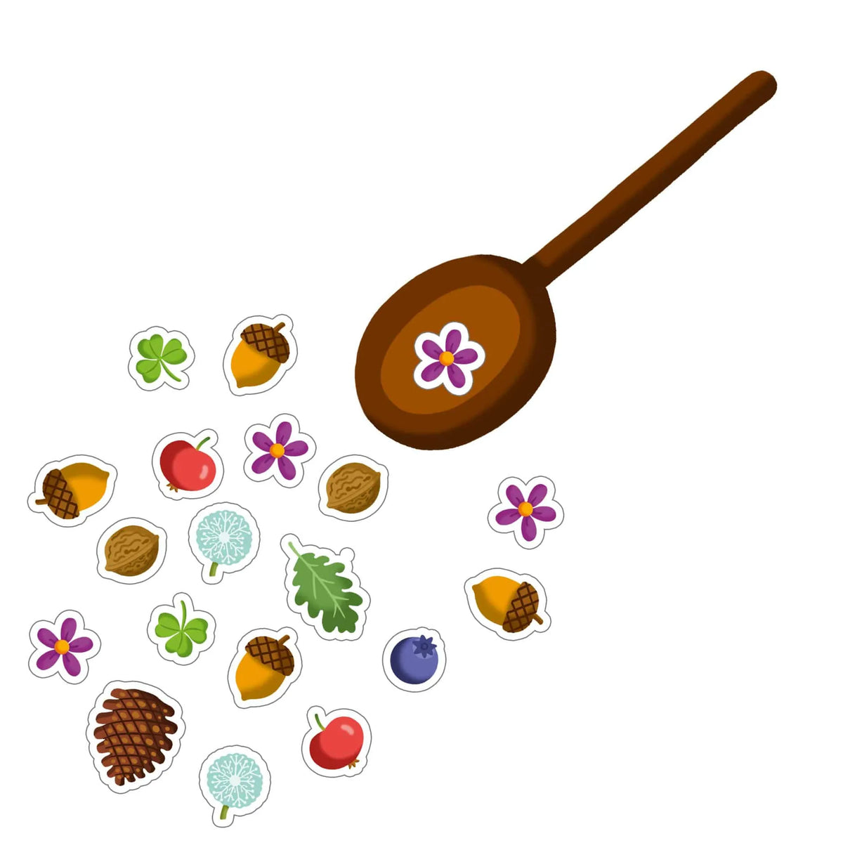 Juego de Mesa Sopa de Bellotas - Ludilo (Mi Primer Juego Educativo desde 2 Años)