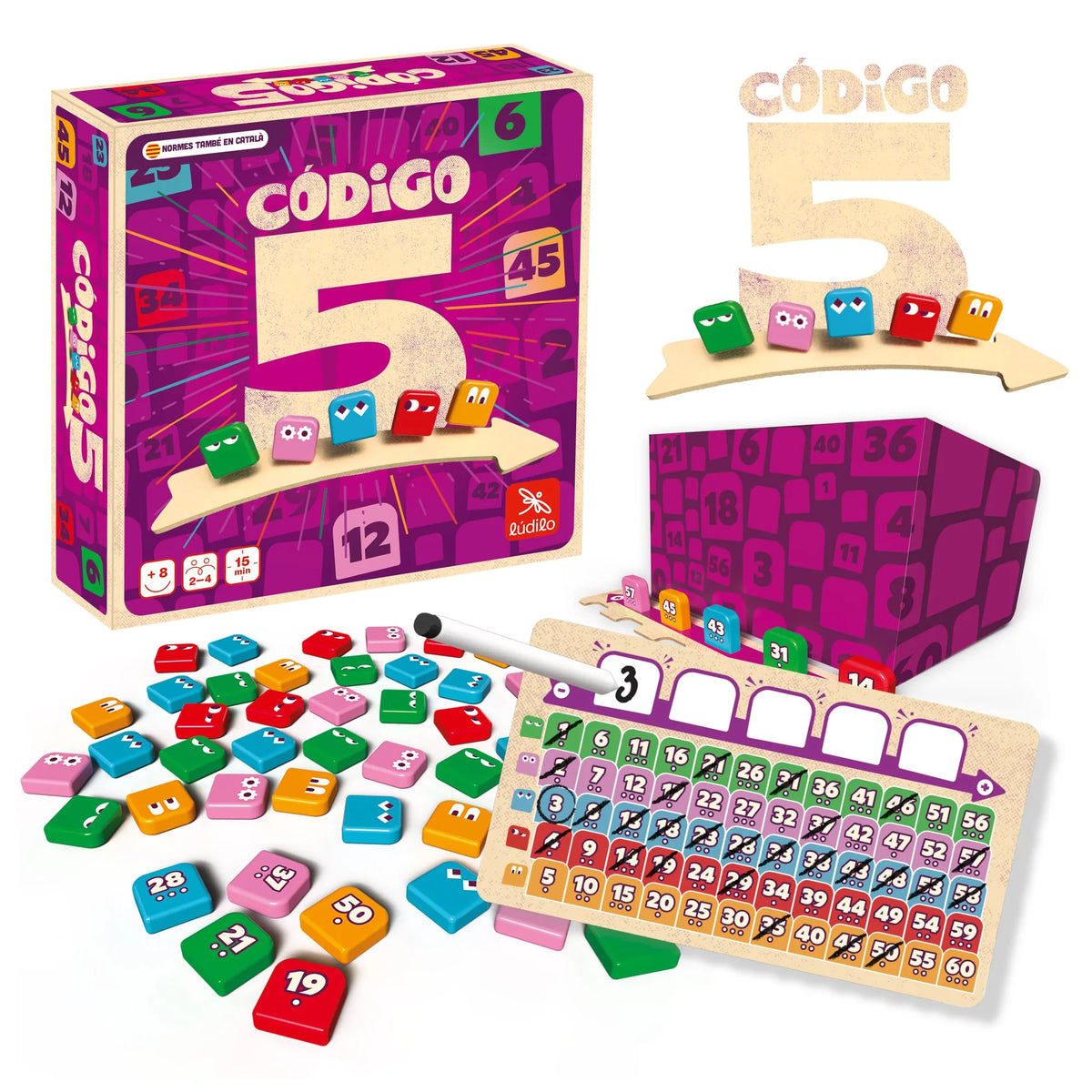 Juego de Mesa Código 5 - Ludilo (Lógica, Deducción y Competición)