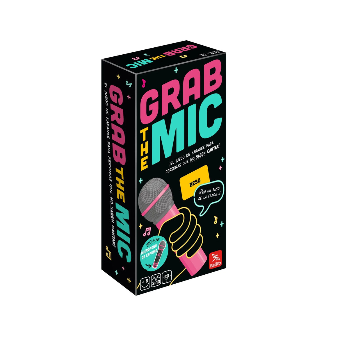 Juego de Mesa Grab the Mic - Ludilo (Party Game Musical y Karaoke)