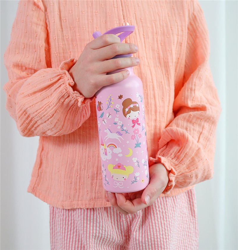 Botella Acero 350 Ml Princesas