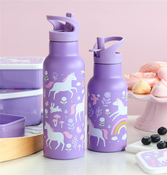 BOTELLA ACERO 350 ML UNICORNIOS