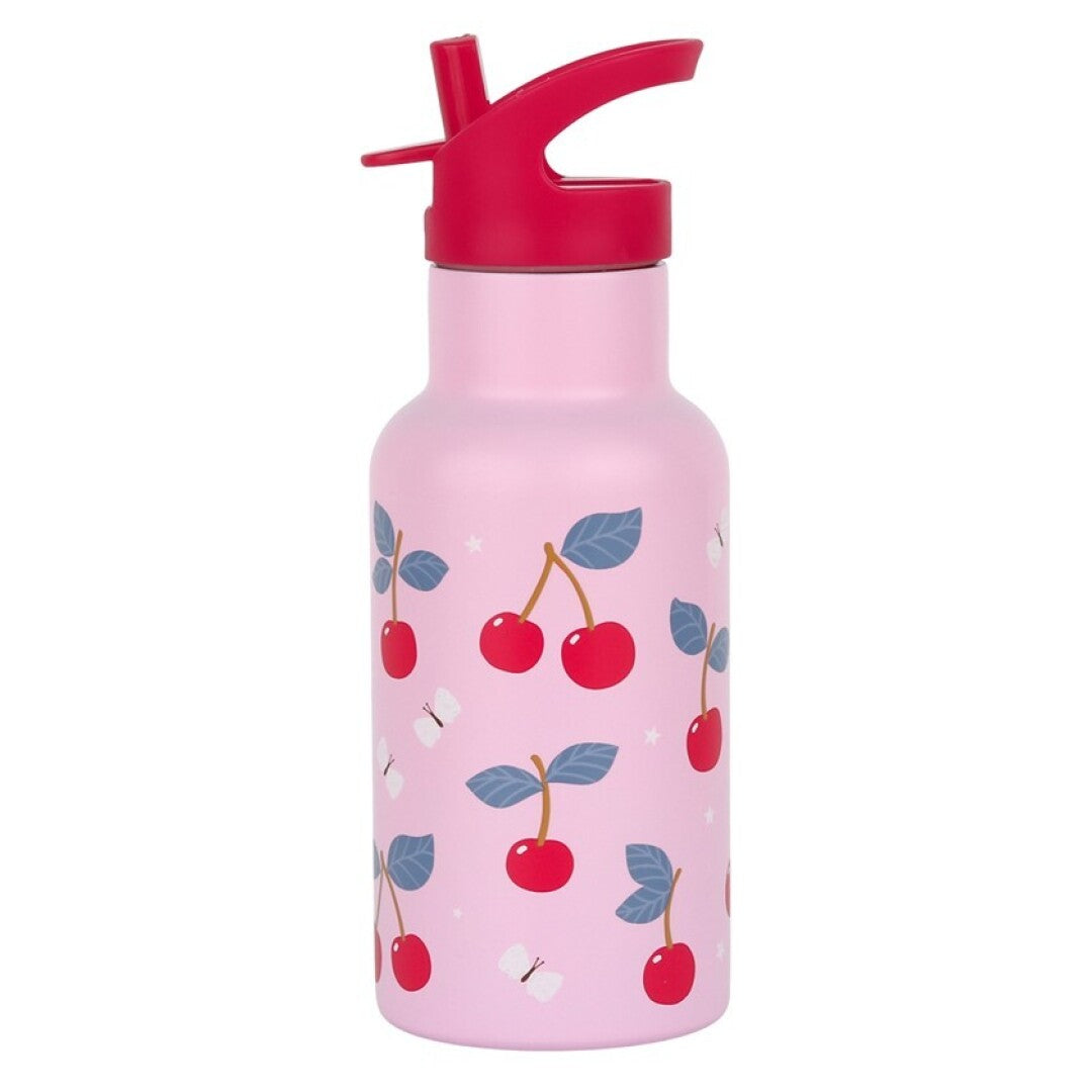 BOTELLA ACERO 350 ML CEREZAS