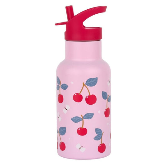 BOTELLA ACERO 350 ML CEREZAS
