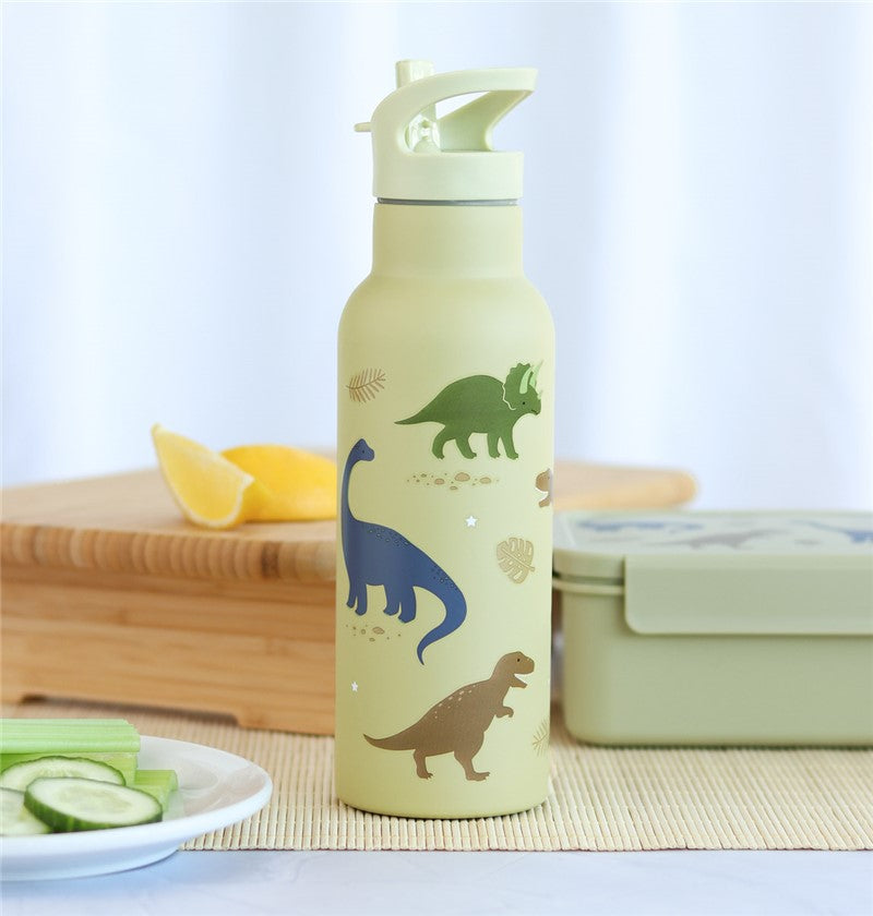 Botella Acero 500 Ml Dinosaurios