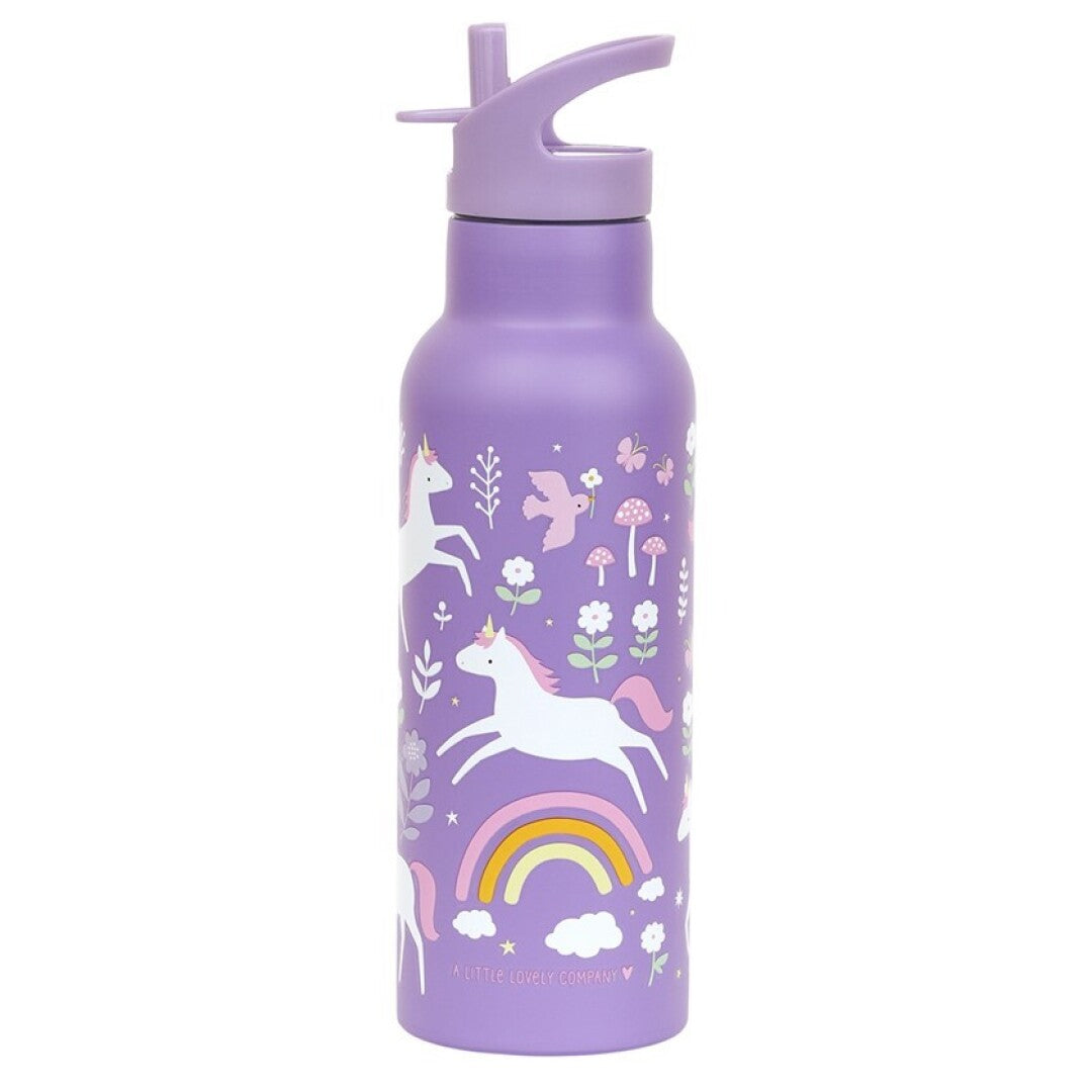Botella Acero 500 Ml Unicornios
