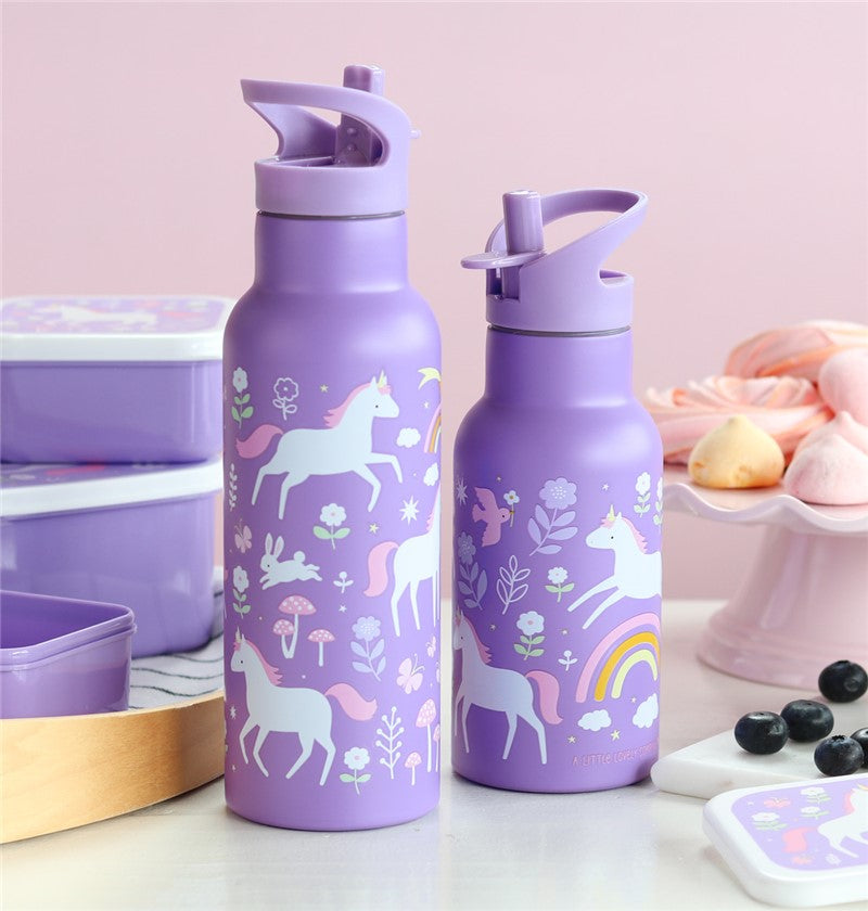 Botella Acero 500 Ml Unicornios