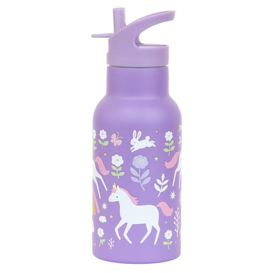 BOTELLA ACERO 350 ML UNICORNIOS