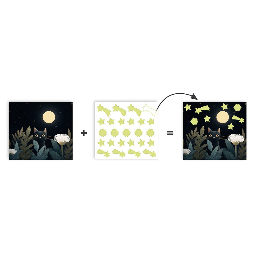 Juego de Gomets Glow in the Dark Oso APLI Kids