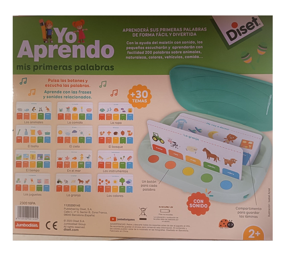 Juego educativo yo aprendo primeras palabras
