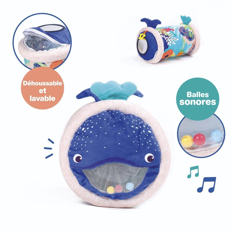 Rodillo Sensorial de Actividades Ballena LUDI – Estimula el gateo y la motricidad