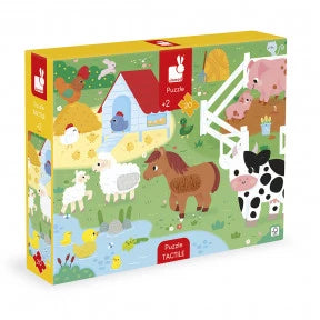 Puzle Táctil Gigante "Animales de la Granja" de Janod