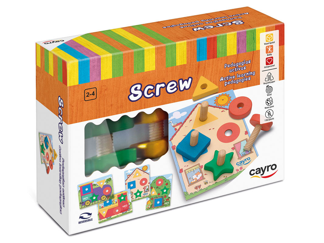 Screw - Juego Educativo de Madera Cayro (2-4 años)