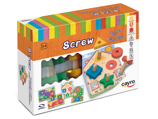 Screw - Juego Educativo de Madera Cayro (2-4 años)