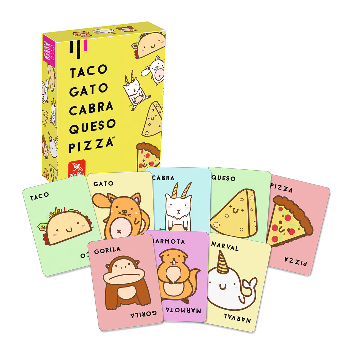 Taco, Gato,Cabra, Queso, Pizza