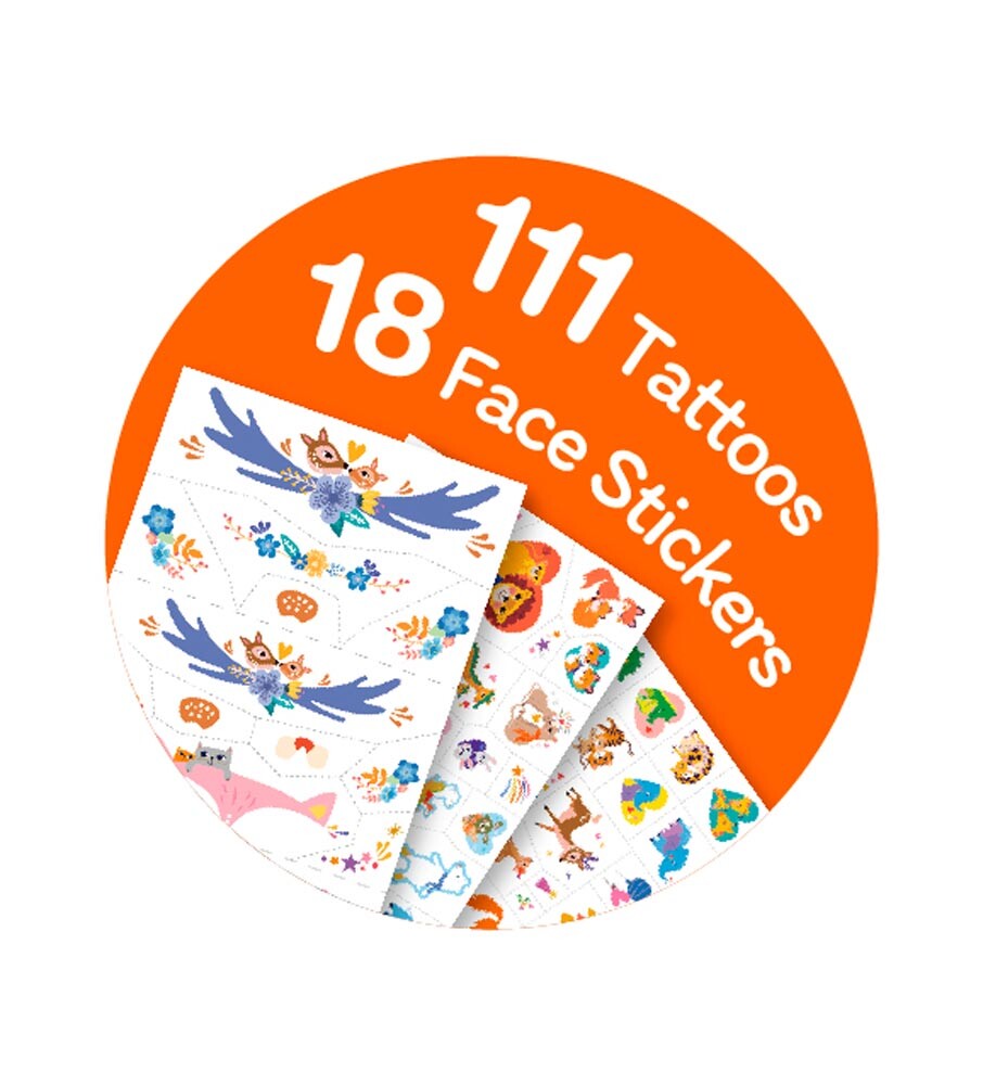 Pegatinas Faciales y Tatuajes Animales