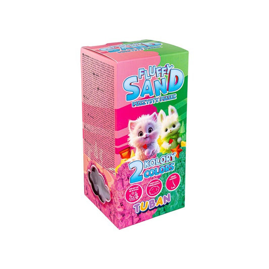 Tuban set arena mágica rosa y verde 2 x 70 g